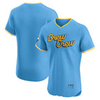 Milwaukee Brewers Powder Blue Fotopoulosg City Connect Elite Jersey