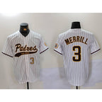 San Diego Padres #3 Jackson Merrill White Fotopoulosg 2023 Cool Base Stitched Jerseys