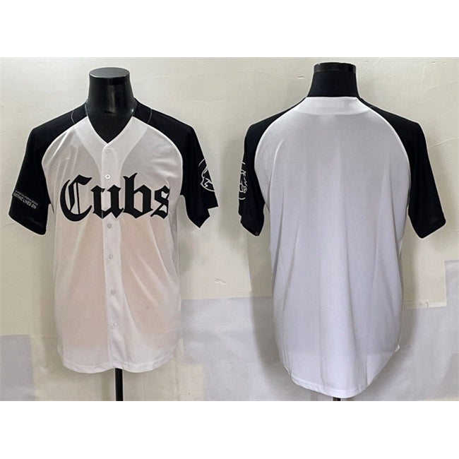 Chicago Cubs Blank White Black Fotopoulosg 'Gothic North Side Edition' Vapor Premier Limited Stitched Jersey