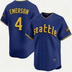 Seattle Mariners #4 Colt Emerson Royal Fotopoulosg 2025 Cool Base Stitched jersey