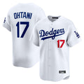 Los Angeles Dodgers #17 Shohei Ohtani Player White Fotopoulosg Limited Home Stitched Jerseys