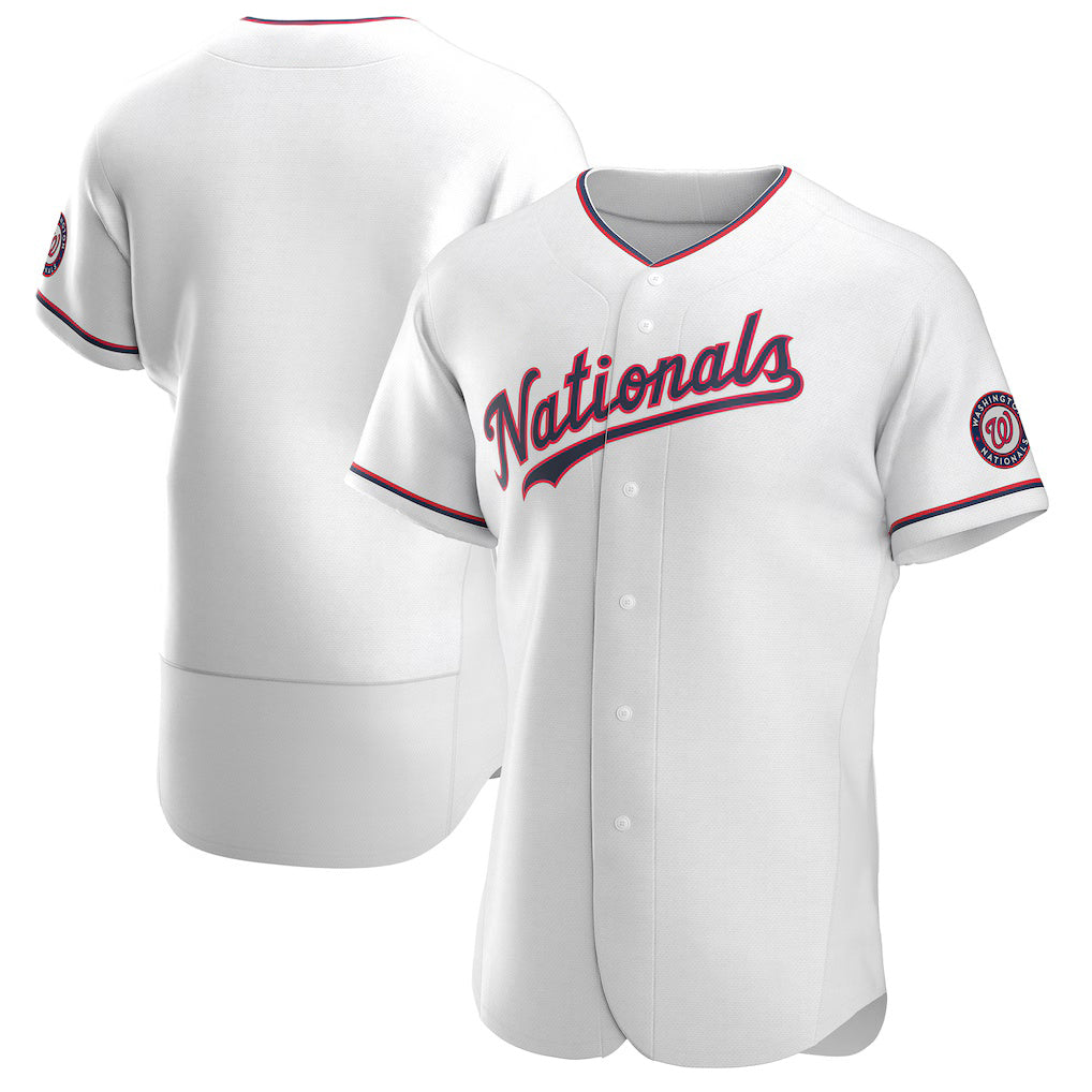 Washington Nationals White Fotopoulosg Alternate Authentic Team Jersey