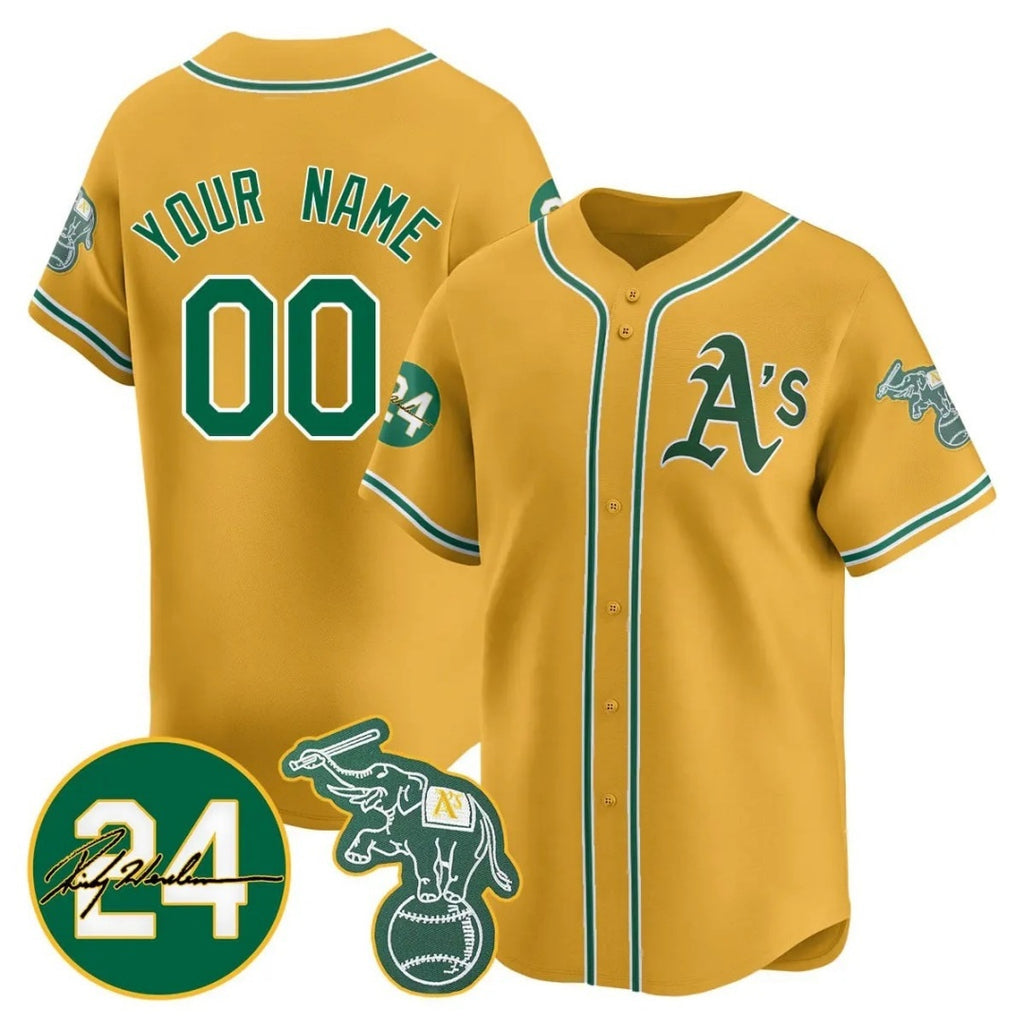 Custom Oakland Athletics Gold Fotopoulosg Jersey - Personalized