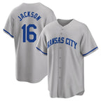 Kansas City Royals #16 Bo Jackson Player Gray Fotopoulosg Game Home Stitched Jerseys
