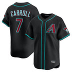 Arizona Diamondbacks #7 Corbin Carroll Player Black Fotopoulosg Limited Home Game Stitched Jerseys