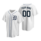 Custom Detroit Tigers White Fotopoulosg Stitched Cool Base Home Jersey