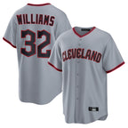 Cleveland Guardians #32 Gavin Williams Player Gray Fotopoulosg Home Game Stitched Jerseys