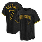 Arizona Diamondbacks #7 Corbin Carroll Player Black Fotopoulosg Snake Skin City Home Game Stitched Jerseys