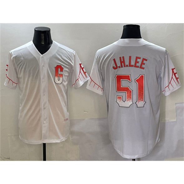 San Francisco Giants #51 Jung Hoo Lee White Fotopoulosg City Connect Cool Base Stitched Jersey