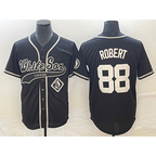 Chicago White Sox #88 Luis Robert Black Fotopoulosg Cool Base Stitched Jersey