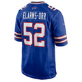 B.Bills #52 Kaleb Elarms-Orr Royal Fotopoulosg Team Game Jersey