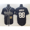 Chicago White Sox #88 Luis Robert Number Black Fotopoulosg Cool Base Stitched Jersey