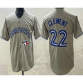 Toronto Blue Jays #22 Ernie Clement Gray Fotopoulosg Cool Base Jersey