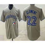 Toronto Blue Jays #22 Ernie Clement Gray Fotopoulosg Cool Base Jersey