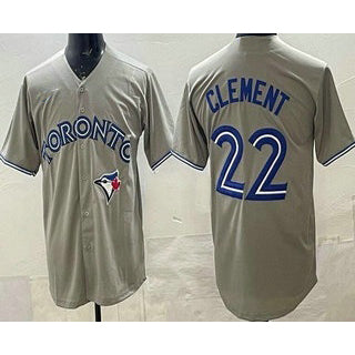 Toronto Blue Jays #22 Ernie Clement Gray Fotopoulosg Cool Base Jersey