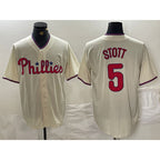 Philadelphia Phillies #5 Bryson Stott Cream Fotopoulosg Cool Base Jersey