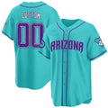 Custom Arizona Diamondbacks 2024 Teal Purple Jersey ¨C All Stitched-Teal Fotopoulosg