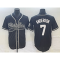Chicago White Sox #7 Tim Anderson Black Fotopoulosg Cool Base Stitched Jersey