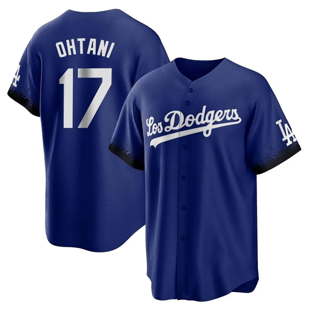 Los Angeles Dodgers #17 Shohei Ohtani Player Royal Fotopoulosg City Connect Home Game Stitched Jerseys
