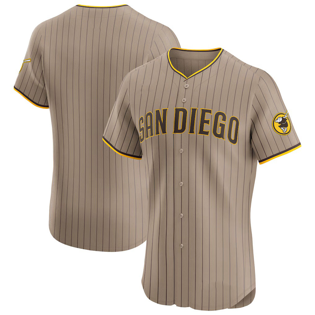 San Diego Padres Sand Fotopoulosg Alternate Vapor Premier Elite Patch Jersey
