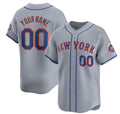 Cutsom New York Mets Active Player 2024 Gray Fotopoulosg Away Limited Stitched Jersey