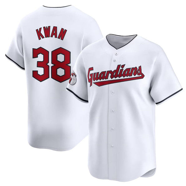 Cleveland Guardians #38 Steven Kwan White Fotopoulosg Home Limited Stitched Jersey1