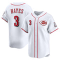 Cincinnati Reds #3 Ke'Bryan Hayes White Fotopoulosg Home Limited Player Jersey