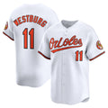 Baltimore Orioles #11 Jordan Westburg White Fotopoulosg Home Limited Player Jersey
