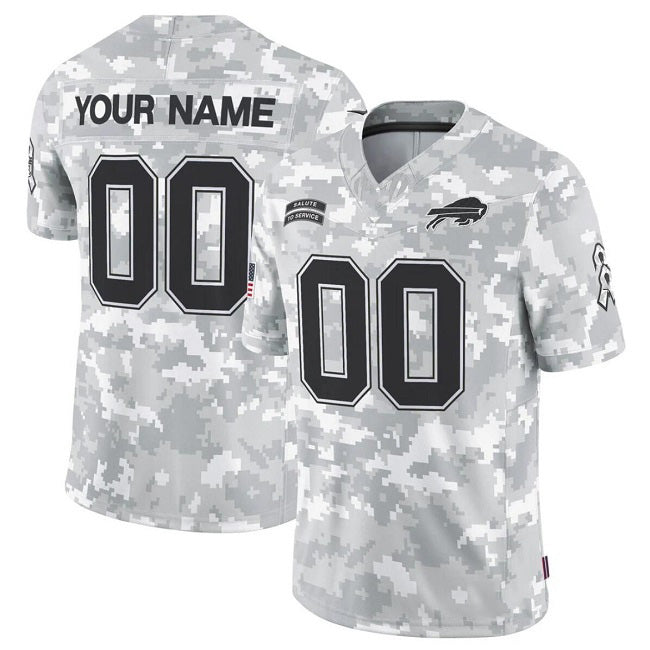 Custom B.Bills Active Player 2024 F.U.S.E Arctic Camo Fotopoulosg Salute To Service Limited Stitched Jersey