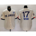 Los Angeles Dodgers #17 Shohei Ohtani Cream Fotopoulosg 2024 City Connect Limited Jersey