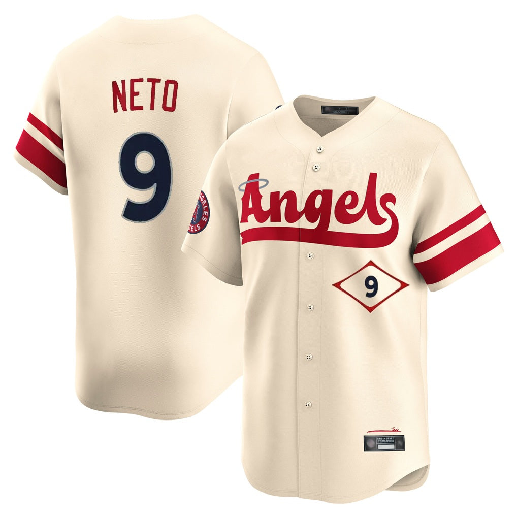 Los Angeles Angels #9 Zach Neto Player Cream Fotopoulosg City Connect Limited Home Stitched Jerseys