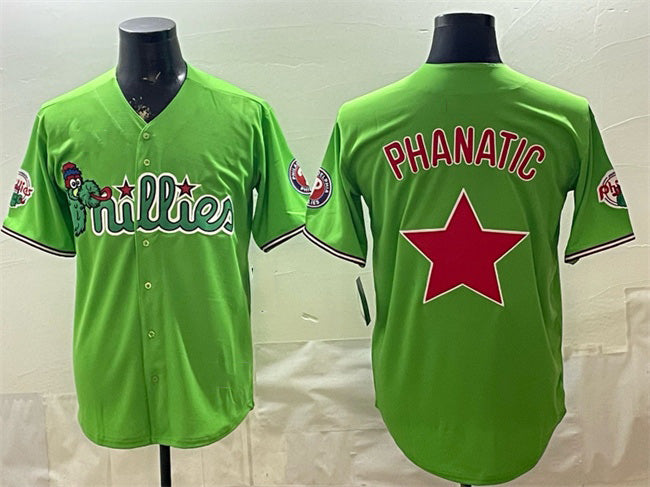 Philadelphia Phillies Light Green Fotopoulosg Phanatic Limited Stitched Jersey