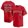 Custom Los Angeles Angels Mexico Vapor Premier Limited Jersey ¨C Red Fotopoulosg