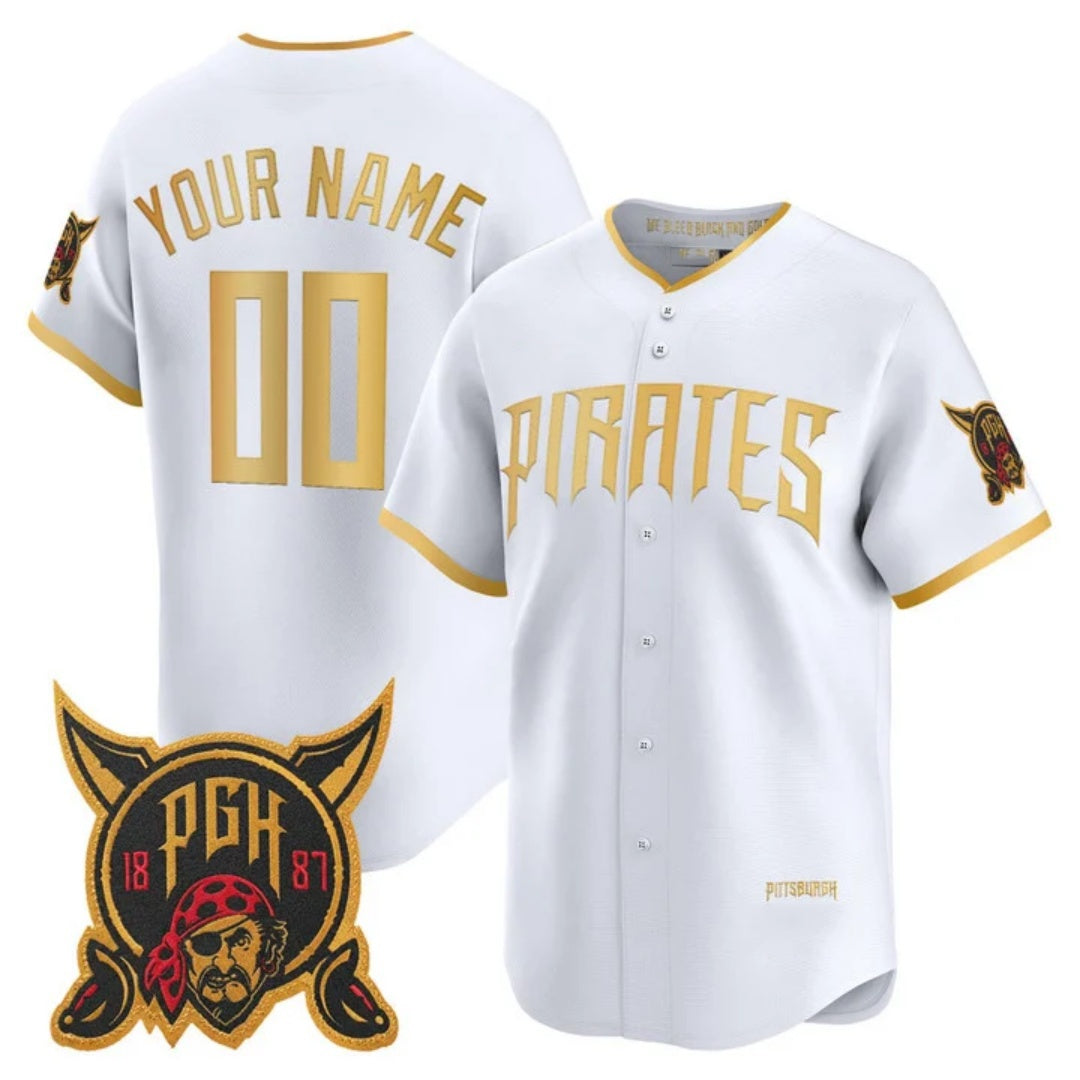 Custom Pittsburgh Pirates White Fotopoulosg 2026 City Connect Stadium Stitched Jersey