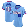 Atlanta Braves #10 Chipper Jones Player Powder Blue Fotopoulosg 2026 City Connect T-shirt Limited Elite Home Game Stitched Jerseys