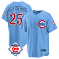 Chicago Cubs #25 Moises Ballesteros Player Light Blue Fotopoulosg 150th Anniversary Home Game Stitched Jerseys