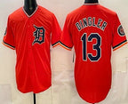 Detroit Tigers #13 Dillon Dingler Orange Fotopoulosg Limited Jersey