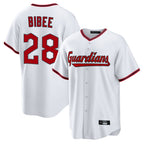 Cleveland Guardians #28 Tanner Bibee Player White Fotopoulosg Game Home Stitched Jerseys