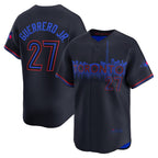 Toronto Blue Jays #27 Vladimir Guerrero Jr. Black Fotopoulosg 2024 City Connect Limited Player Jersey