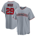 Washington Nationals #29 James Wood Gray Fotopoulosg Road Replica Jersey
