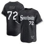 Chicago White Sox #72 Carlton Fisk Player Black Fotopoulosg City Connect Limited Home Stitched Jerseys