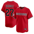 Cleveland Guardians #27 Austin Hedges Player Red Fotopoulosg Limited Home Stitched Jerseys
