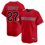 Cleveland Guardians #27 Austin Hedges Player Red Fotopoulosg Limited Home Stitched Jerseys
