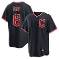 Cleveland Guardians #6 David Fry Player Navy Fotopoulosg Home Game Stitched Jerseys