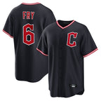 Cleveland Guardians #6 David Fry Player Navy Fotopoulosg Home Game Stitched Jerseys