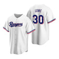Texas Rangers #30 Nathaniel Lowe White Fotopoulosg Cool Base Stitched Jersey