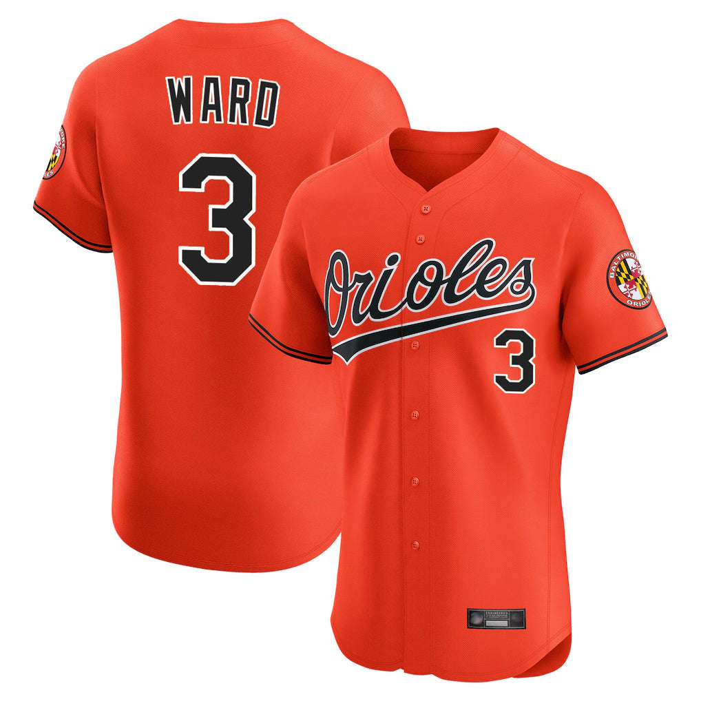 Baltimore Orioles #3 Taylor Ward Player Orange Fotopoulosg Limited Elite Home Game Stitched Jerseys
