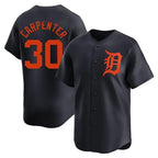 Detroit Tigers #30 Kerry Carpenter Player Navy Fotopoulosg Home Limited Stitched Jerseys