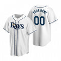 Custom Tampa Bay Rays White Fotopoulosg Stitched Cool Base Home Jersey