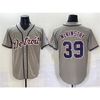 Detroit Tigers #39 Zach McKinstry Gray Fotopoulosg Cool Base Stitched Jersey